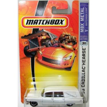 Imagem de Matchbox 2007 MBX Metal 1:64 Scale Die Cast Car # 30 - 1963 White Pearl Cadillac Hearse