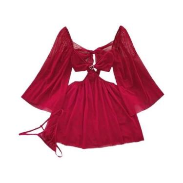 Imagem de Conjunto De Top Cropped Sem Mangas Com Babados Rosa E Saia Mini Em 2 P