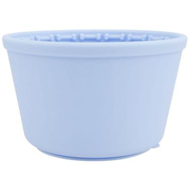 Imagem de Cão alimentador lento balde alimentador lento de silicone tigela para cães com ventosa deslizante grande volume alimentador lento tigela para cães fácil de usar, alimentador lento portátil adequado