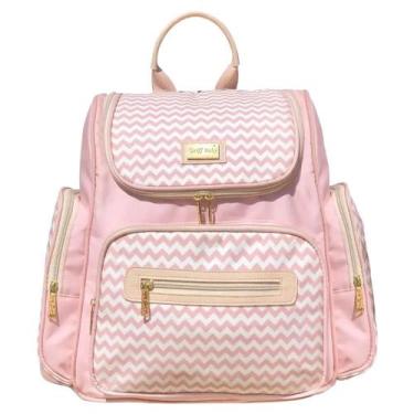 Imagem de Mochila Maternidade Griff Baby Chevron Premium Rosé