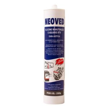 Imagem de Adesivo Silicone Neoved 280g - Para Manutenção em Aquários e Fornos - 
