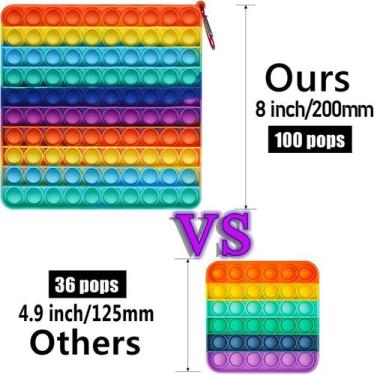 Imagem de Big Size Push Pop Bubble Sensory Fidget Toys,100 Bubbles St - HUOGUO