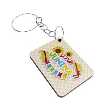 Imagem de Lembrancinha Chaveiro MDF São João Festa Junina Colorido - R9 Decor, K