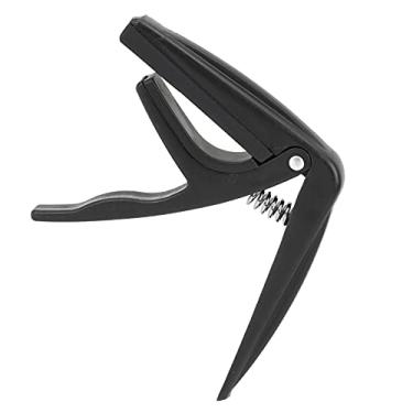 Imagem de Mingzhe ACESSÓRIOS DE INSTRUMENTOS COM CORDAS DE MOLA CAPO UKULELE DE PLÁSTICO PARA FÁCIL AJUSTE DE ATUAÇÃO (Preto)