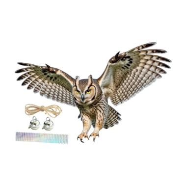 Imagem de BLWOTMOR Repelente de Pássaros Decorativa Pendurada com Corda E Fita PP Ornamento para Cerca Pátio Jardim Perfeito para Decoração Ao Ar Livre, Style B