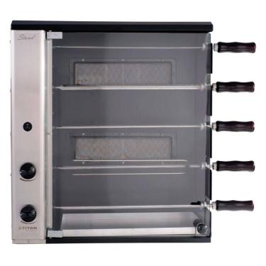 Imagem de Churrasqueira A Gás Bancada Vertical 5 Espetos Stand Titan