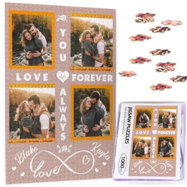 Imagem de Quebra-cabeça personalizado de madeira 300/500/1000 peças para família