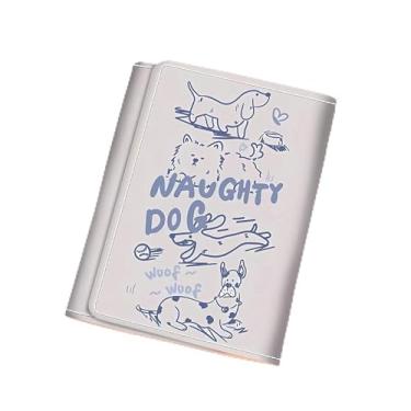 Imagem de Carteira pequena, linda carteira de couro PU com bolso para identidade, LCS multicolorido 23453, Carteira minimalista de couro PU fina com bolso com zíper para identidade