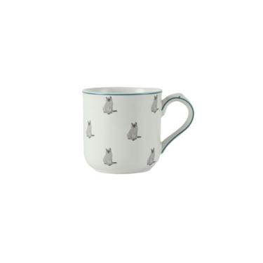 Imagem de London Pottery Copo de cerâmica de 250 ml com alça, caneca de porcelana para café quente, chá ou cacau, micro-ondas, lava-louças e freezer (gato, caneca, 250 ml)