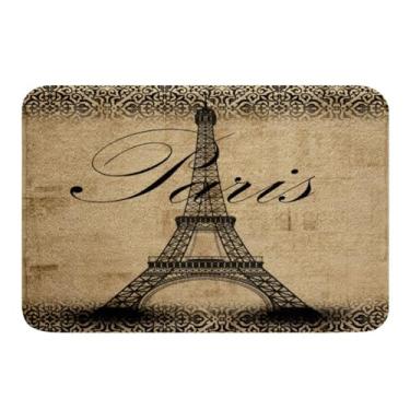 Imagem de Feelyou Tapetes de banheiro da Torre Eiffel, 51 x 81 cm, para crianças, para banheira, meninos, meninas, adolescentes, românticos, para banheiro, estilo francês, moderno, acessórios de viagem, design