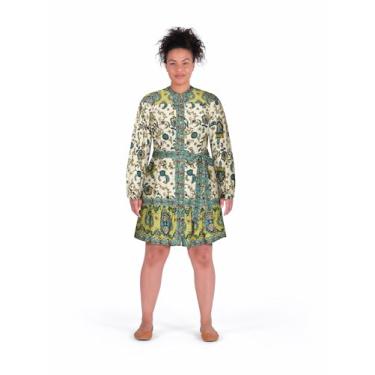 Imagem de City Chic Vestido feminino plus size - Sable Mini, Estampa marfim, 52