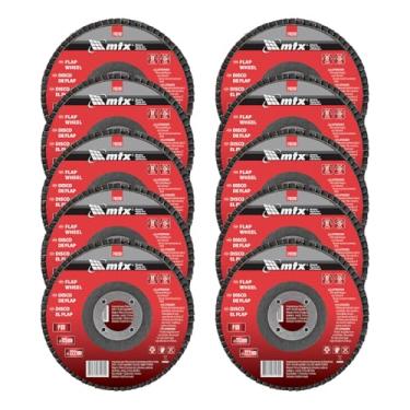Imagem de MTX Disco Flap P60 – 115x22,2 mm, Para Esmerilhadeira Angular, Disco Abrasivo de Alto Desempenho para Madeira, Metal e Plástico