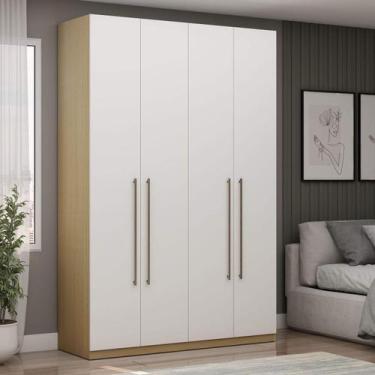 Imagem de Guarda Roupa Solteiro Modulado 159cm com 4 Portas e 3 Gavetas Ares 206