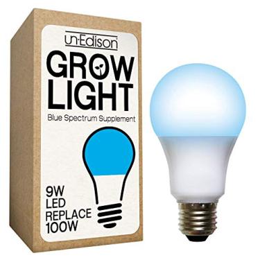 Imagem de Un-Edison Suplemento Grow Light A19 9W LED Espectro Azul Alto Crescimento