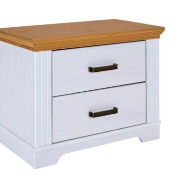 Imagem de Mesa Cabeceira 2 gavetas Maluno em Madeira Maciça Pinus - Inter Link