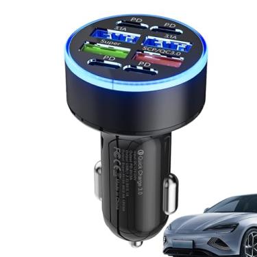 Imagem de Shakven Carregador de carro para tablet, carregador de carro de carregamento rápido, Carregador de carro rápido 100W, Carregador de carro portátil 12-24V, ferramentas de carregador automático de 8