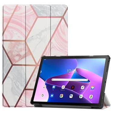Imagem de Gylint Capa para Lenovo Tab M10 Plus (3ª geração) 26 cm, capa dobrável de couro PU ultrafino com suporte para Lenovo Tab M10 Plus (3ª geração) Geometria TB-125F/TB-128F de 10,6 polegadas