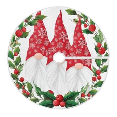 Imagem de SEHANY Saia para árvore de Natal, 91 cm, Papai Noel, vermelha, decoração de árvore de Natal, tapetes para decoração de festa de Natal em casa