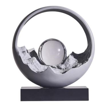 Imagem de Kuntesetty Decoração Sunlight on The Golden Mountain, bola de vidro destacável, peça central de mesa, novidade, artesanato para dormitório, presente, escritório