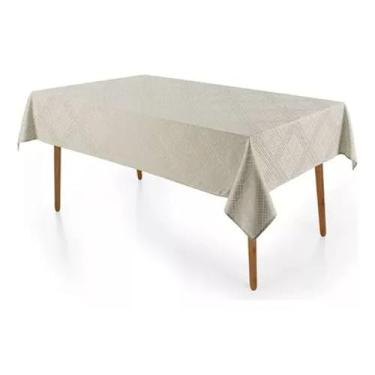 Imagem de Toalha de Mesa 8 Lugares Karsten Beamon Sempre Limpa, Cinza