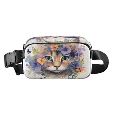 Imagem de CEBUGI Pochetes de caminhada para homens e mulheres, pochetes modernas e resistentes à água com cinto ajustável para treino, viagem, corrida