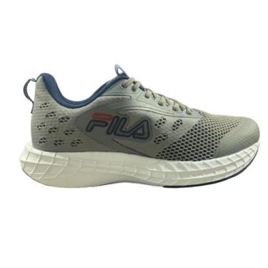 Imagem de Tenis fila compass masculino-cinza/marinho/vermelho, 41