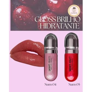 Imagem de kit 2 glossy lips 3d gloss moderno labial lips moda blogueira sarahs beauty (04 e 05)