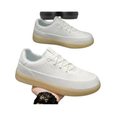 Imagem de Sapatos Casuais Masculinos Em Couro Legítimo Com Solado Leve E Macio, 
