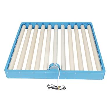 Imagem de Cryfokt Bandeja Giratória da Incubadora de Ovos Virador Automático Superior de Ovos para Aves AC 220V para Incubação de de Pato, de Ganso, de Pássaros, Plástico, Metal 17,7x18,3x2,6in