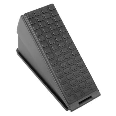 Imagem de Cryfokt Rolha Resistente da Porta da Mola à Prova de para a Fenda Porta de 20-60mm, Parada Inferior Grande de Aço Inoxidável para o Escritório Em Casa, Preto Fosco