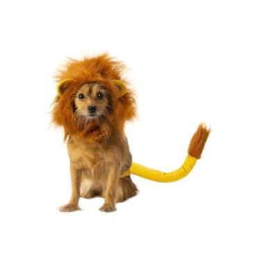 Imagem de Rubie's Conjunto de acessórios para fantasia do Rei Leão para animais de estimação, Simba, Pequeno-Médio (200620_S-M)
