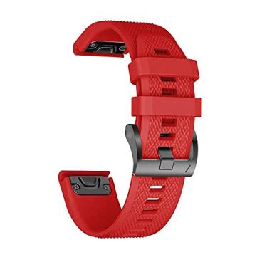 Imagem de ONECMN Pulseira de relógio de liberação rápida de 22 mm e 26 mm para Garmin Fenix 7X 6X Pro 5X Plus MK2 pulseira de silicone pulseira de nylon Fenix 6 5 7 935 (Cor: J, Tamanho: 26 mm Descent Mk1 MK2)