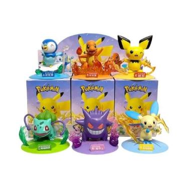 Imagem de Figura De Ação Pikachu Caixa Surpresa Modelo Anime Pokémon Decoração D