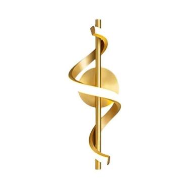 Imagem de Luminária De Parede LED Preta Branca Dourada Minimalista Nórdica Para 