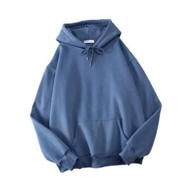 Imagem de Moletom Casual Feminino De Outono, Estilo Sólido, Com Capuz, Confortáv