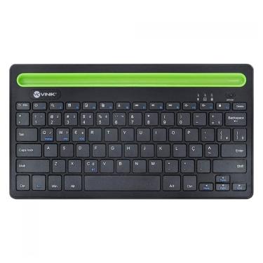Imagem de Teclado sem Fio Vinik DT200 - Padrão ABNT2 - Bluetooth - Suporte para Tablet - Preto - DT200