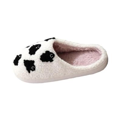 Imagem de Chinelos modernos casuais masculinos e femininos casais Halloween fantasma fofo quente inverno chinelos casa, Branco, 40