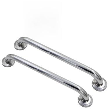 Imagem de Barra de Apoio para Parede em Aço Inox 24mm de Diâmetro Segurança e Acessibilidade (2, 40cm)