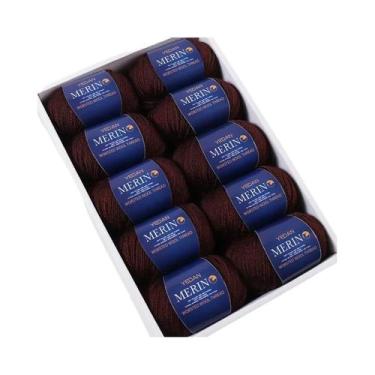 Imagem de Fio De Lã Fina De 500g Para Tricô DIY Feito À Mão Moda Outono Inverno 