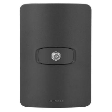 Imagem de Conjunto 1 Tomada Tv - Alumbra Gracia Black Maxx - Gbmx033