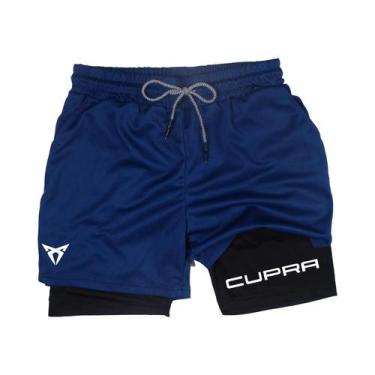 Imagem de Bermuda Esportiva Masculina De Secagem Rápida E Respirável, Dupla Cama