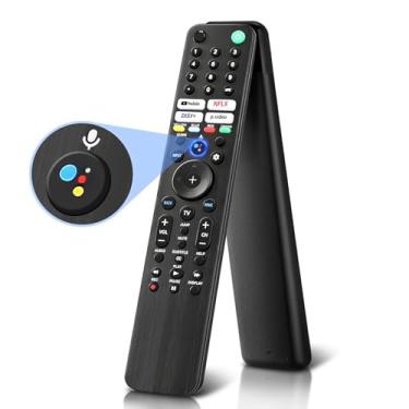 Imagem de Controle remoto de voz de substituição para Smart TV Sony, RMF-TX520U, compatível com TVs Sony Bravia XR/X90J/X85J/X80J 4K UHD