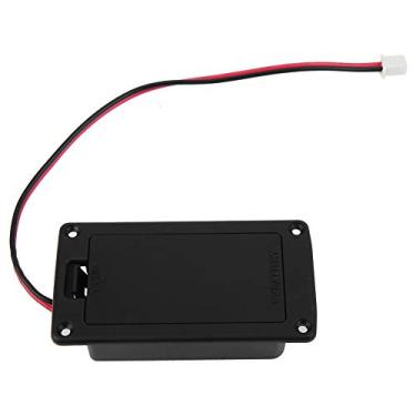 Imagem de SIWOTED Caixa de capa de bateria de guitarra, suporte de captador para substituição de instrumento de baixo de guitarra ativa