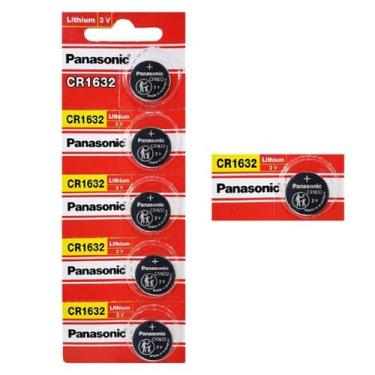 Imagem de 5 Pilhas Baterias Cr1632 Panasonic 3V 1 Cartela Original