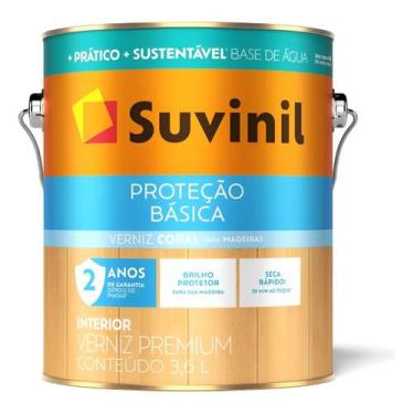 Imagem de Verniz transparente proteção basica brilhante 3,6 lts SUVINIL