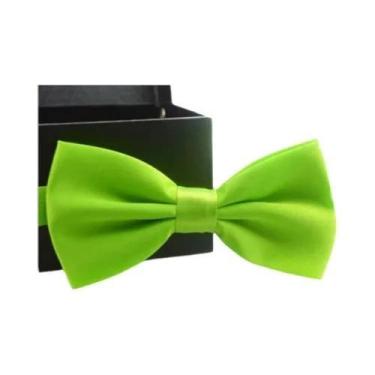 Imagem de Gravata Borboleta Infantil Verde, Vermelha, Preta E Branca - Acessório