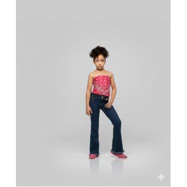 Imagem de Calça feminina Jeans Bailarina,Flere,calça menina veste muito bem com 