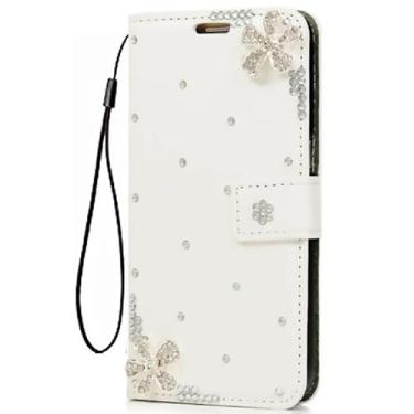 Imagem de XZDWH Capa para Samsung Galaxy A57 5G, capa protetora de couro brilhante com ranhuras para celular [suporte] [compartimentos para cartões] [fecho magnético] capa de telefone para Samsung Galaxy A57 5G