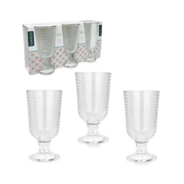 Imagem de Taca Vidro 03pcs 200ml  H235 - Macro Comercio Internacional L