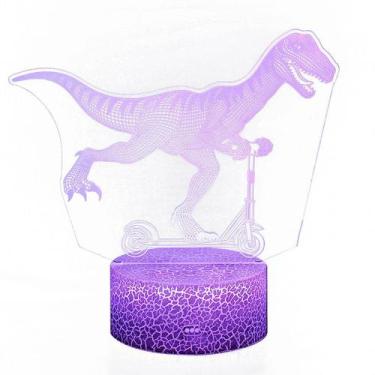Imagem de Candeeiro de mesa 3D Dinosaur Colorful LED Touch Control - Taiyuanketa